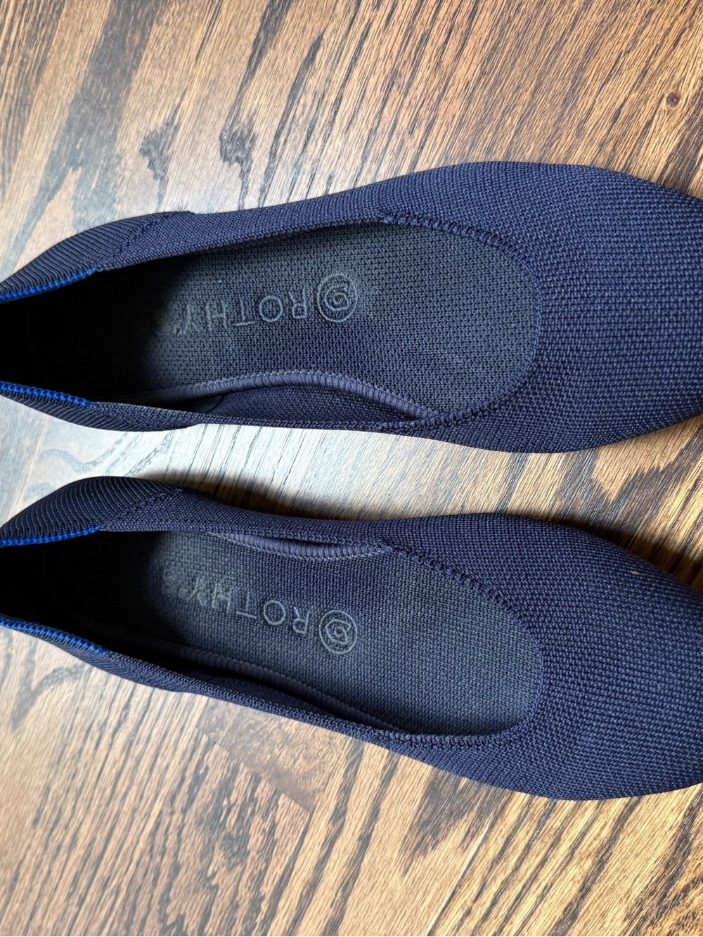 Rothy's Navy Knit Flats